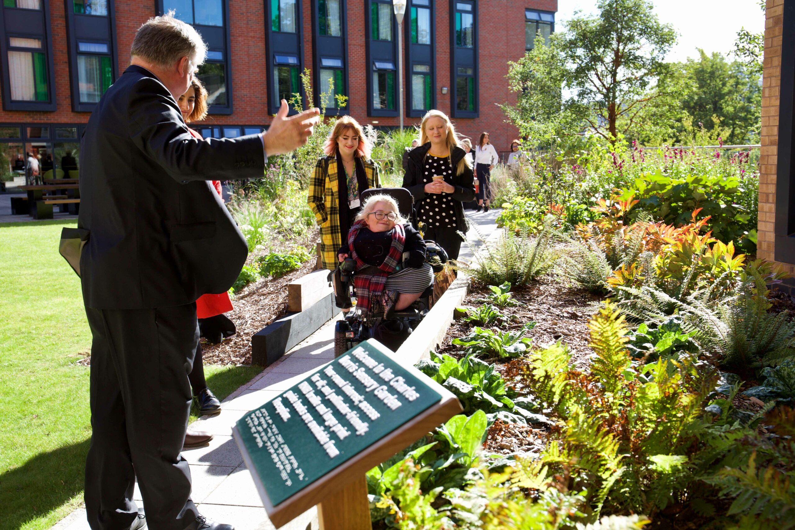 Storm Jameson Court sensory garden